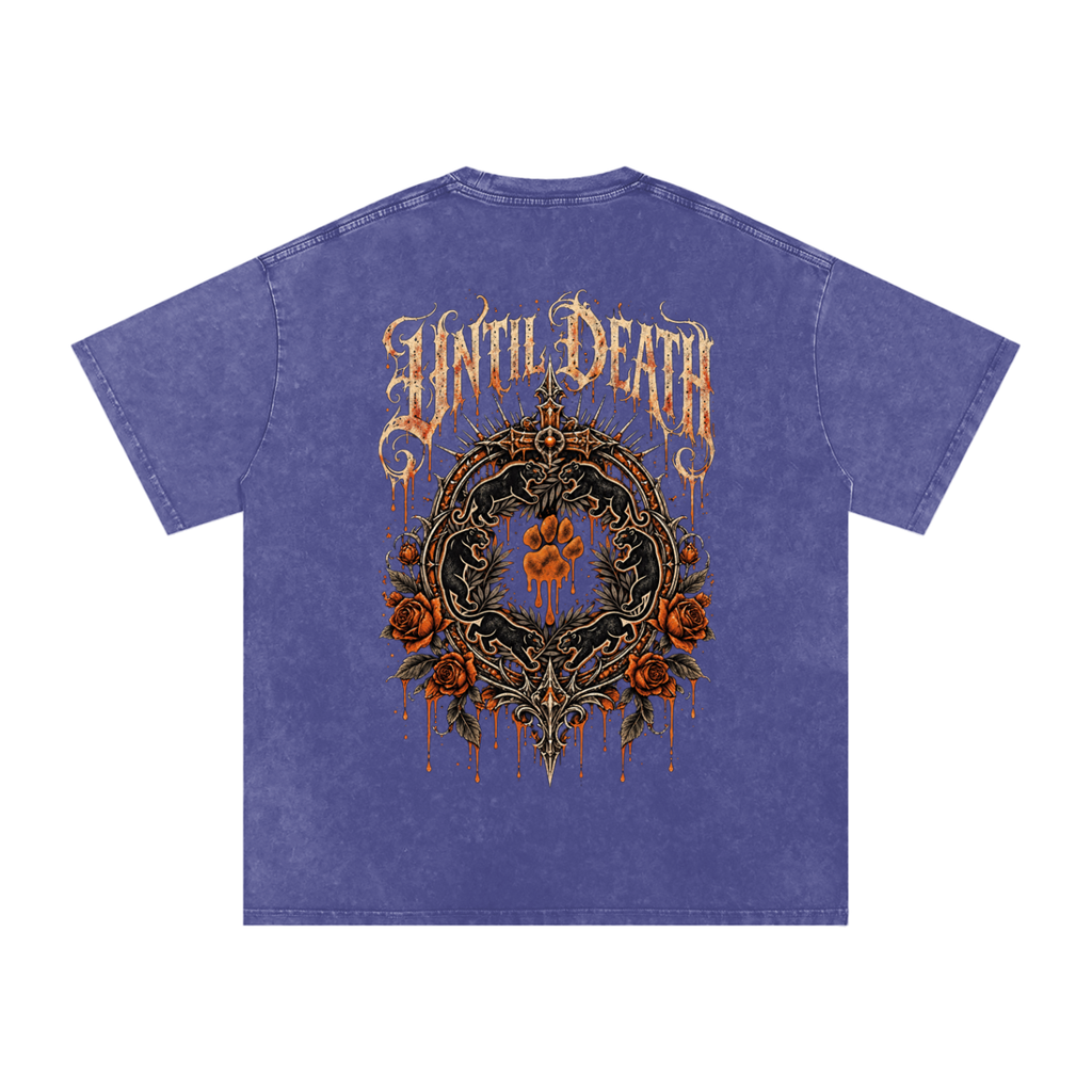La Paw Inc. The Night Calls Snow Washed Oversized Cotton T-Shirt
