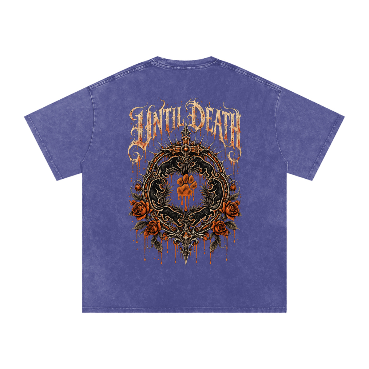 La Paw Inc. The Night Calls Snow Washed Oversized Cotton T-Shirt