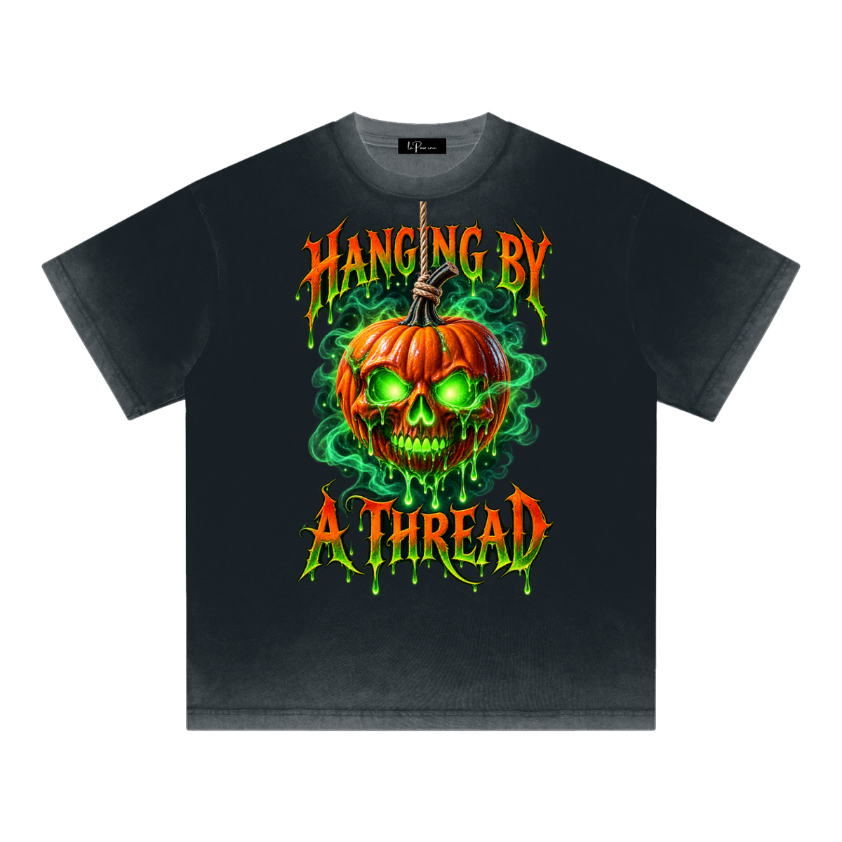 La Paw Inc. Hanging By A Thread Reverse Dyed Loose Cotton T-Shirt