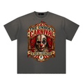 La Paw Inc. The Unholy Carnival Hand-Frayed Sunfade Paint Splatter T-Shirt