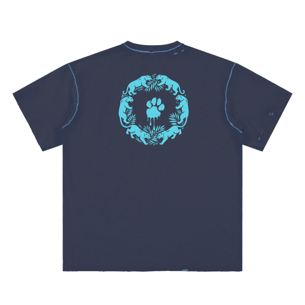 La Paw Inc. Hand-frayed Reversible T-shirt