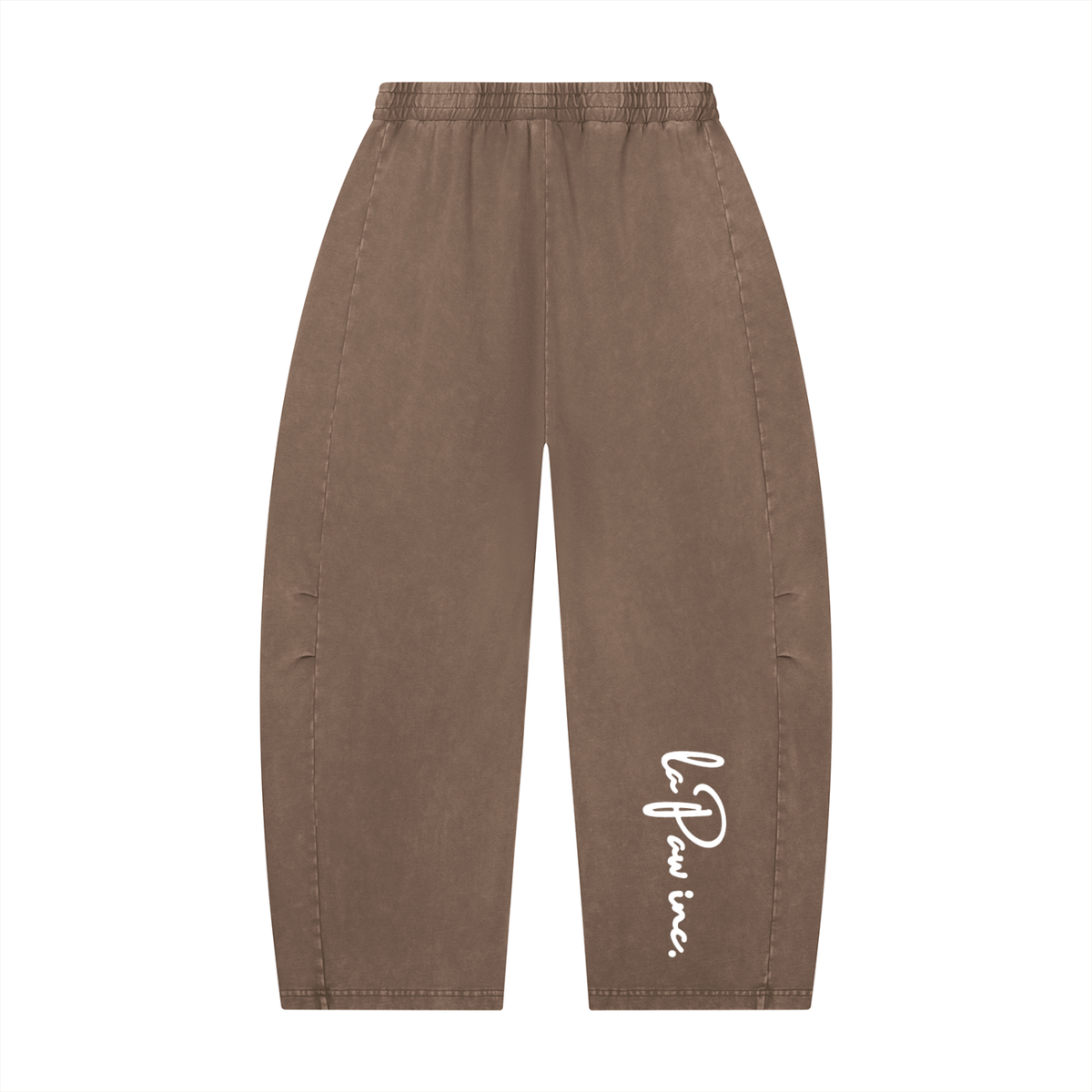 La Paw Inc. Paw Paint Unisex Mineral Wash Barrel Leg Pants