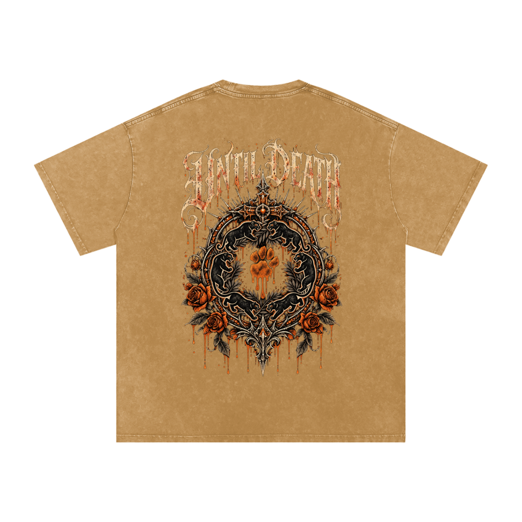 La Paw Inc. The Night Calls Snow Washed Oversized Cotton T-Shirt
