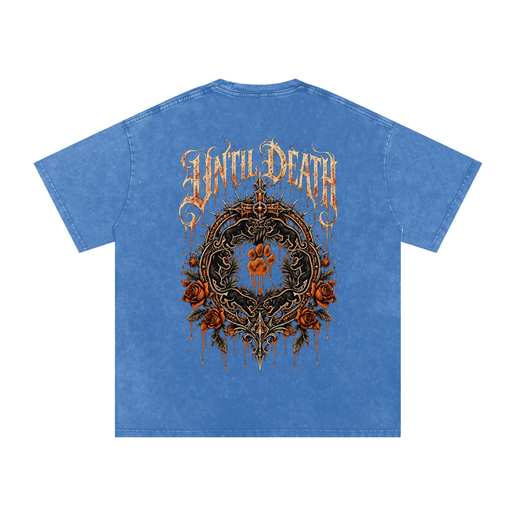 La Paw Inc. The Night Calls Snow Washed Oversized Cotton T-Shirt