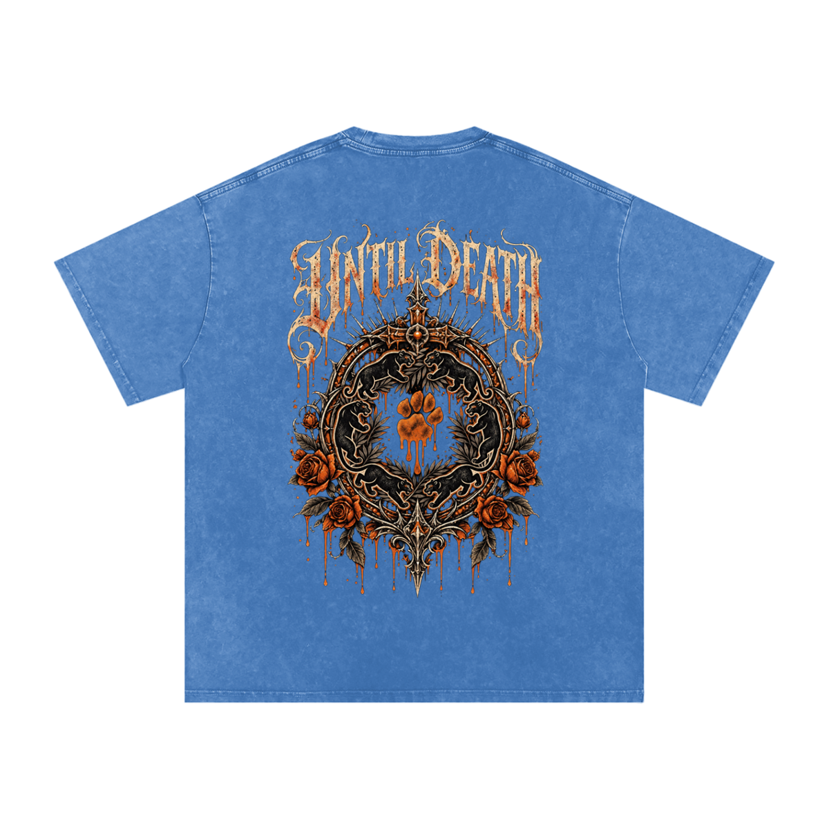 La Paw Inc. The Night Calls Snow Washed Oversized Cotton T-Shirt