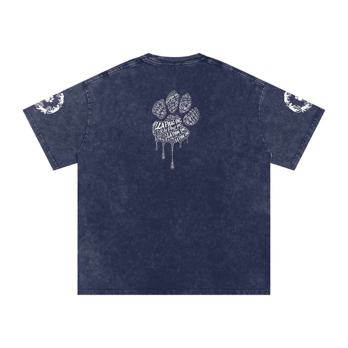 La Paw Inc. Snow Washed Oversized Cotton T-Shirt