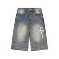 La Paw Inc. Signature Vintage Wash Baggy Denim Shorts