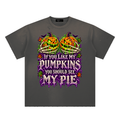 La Paw Inc. If You Like My Pumpkins Hand-Frayed Sunfade Paint Splatter T-Shirt
