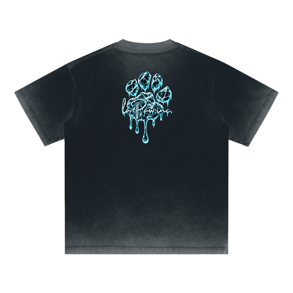 La Paw Inc. You're As Cold As Ice Reverse Dyed Loose Cotton T-Shirt