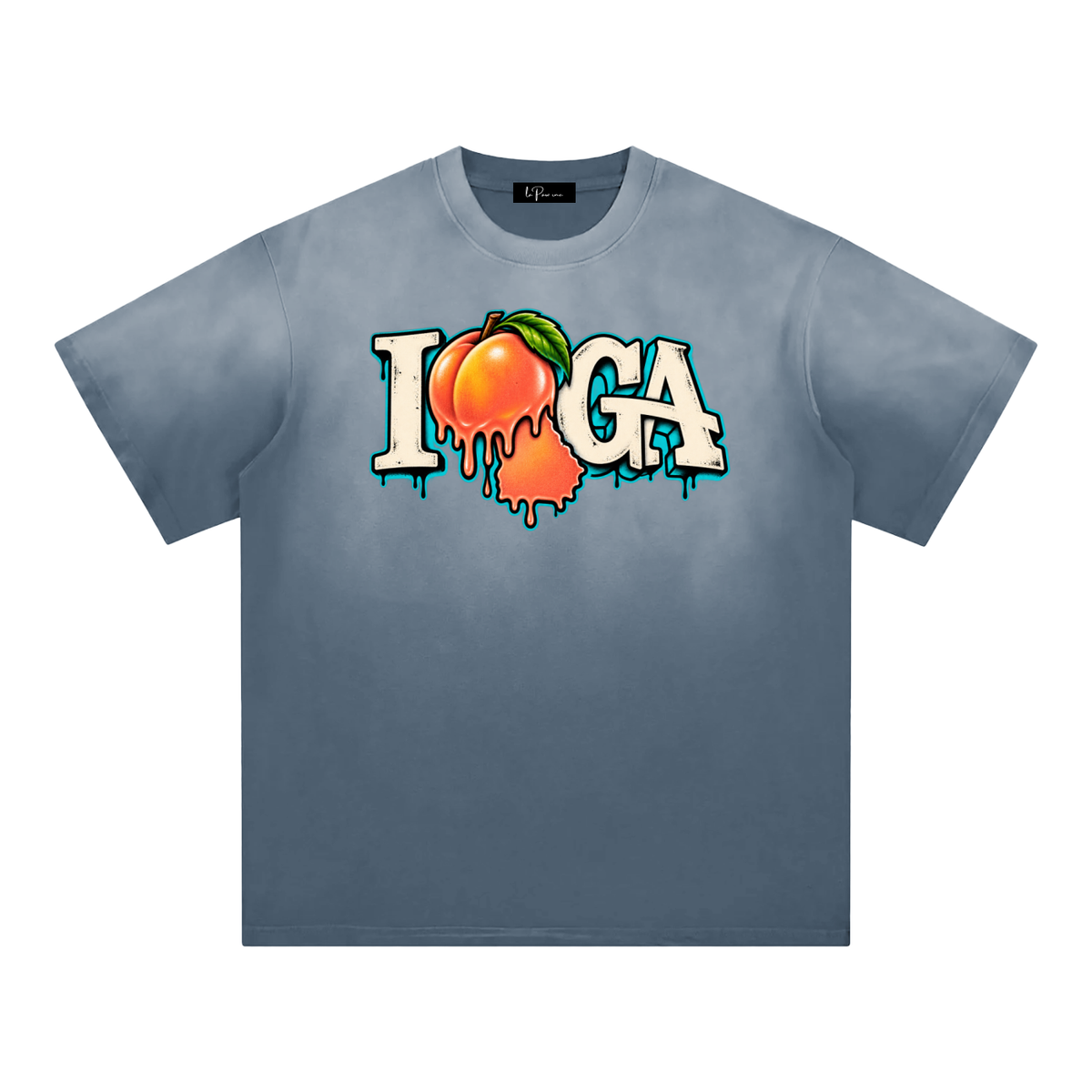 La Paw Inc. I Love Georgia Sunfade Edge Gradient T-Shirt