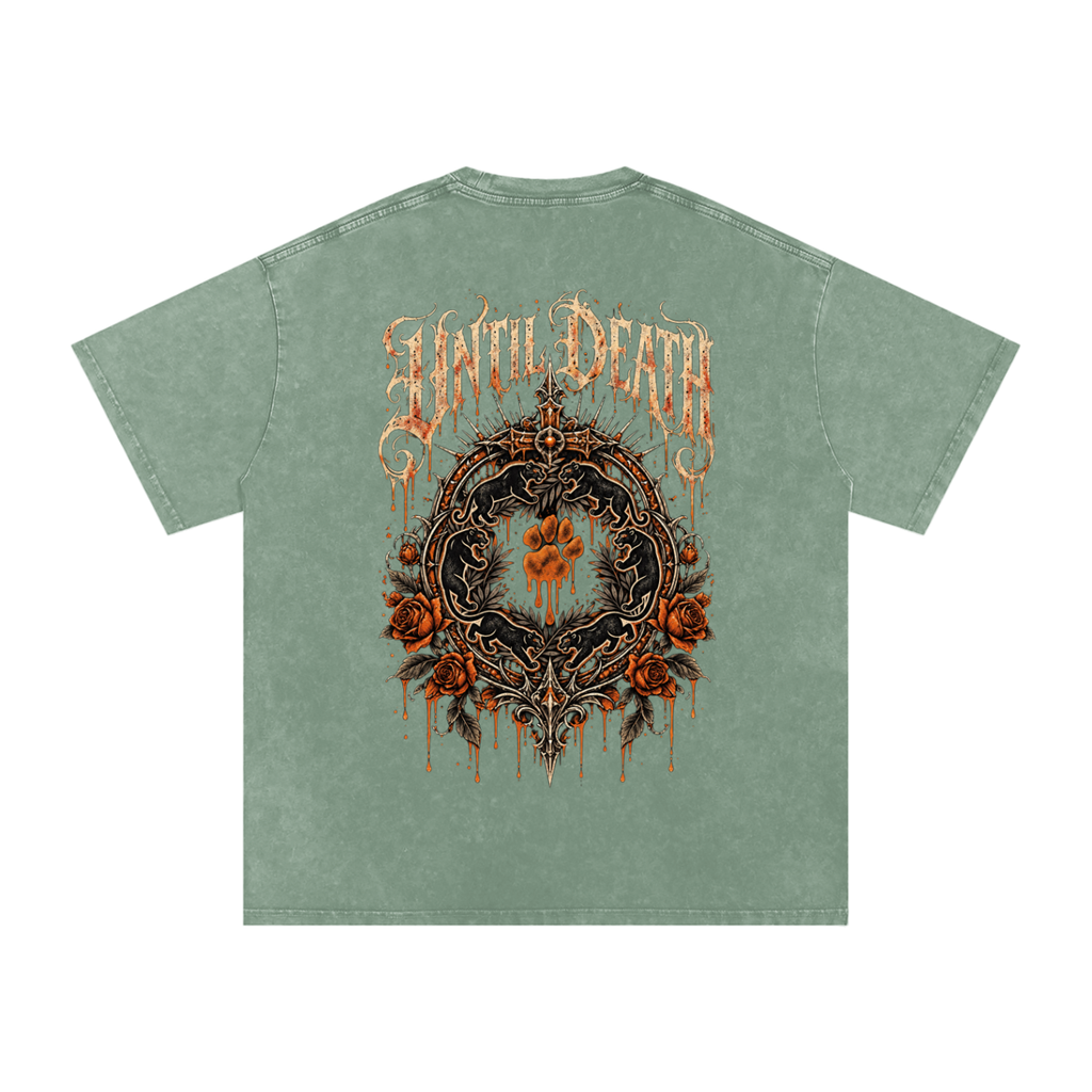 La Paw Inc. The Night Calls Snow Washed Oversized Cotton T-Shirt