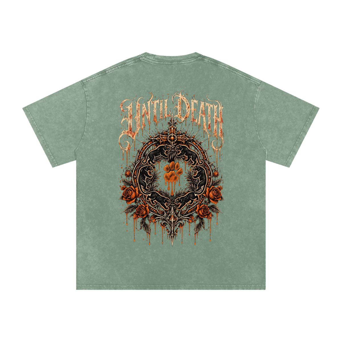 La Paw Inc. The Night Calls Snow Washed Oversized Cotton T-Shirt