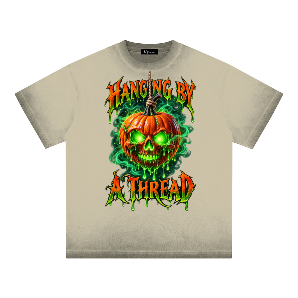 La Paw Inc. Hanging By A Thread Reverse Dyed Loose Cotton T-Shirt