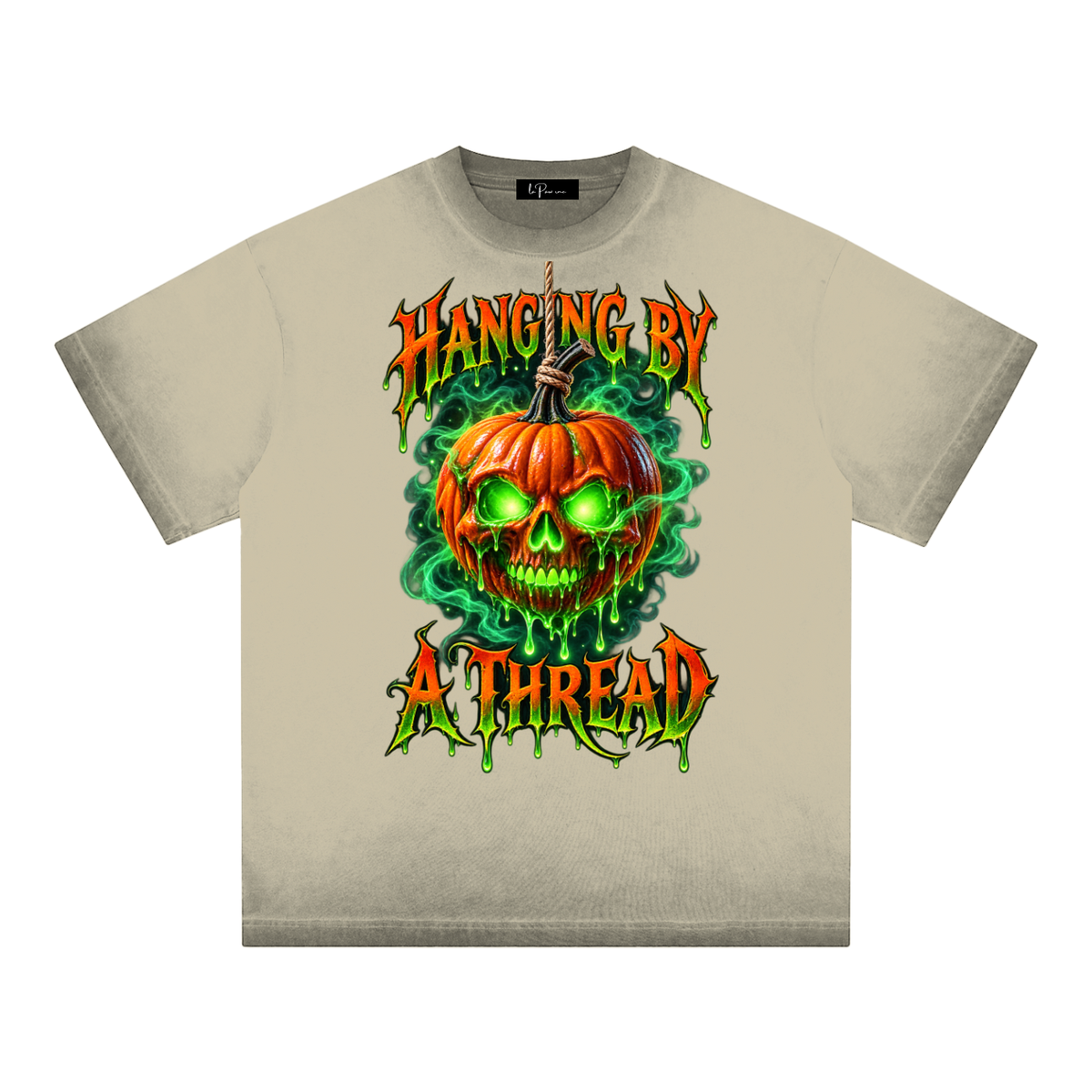 La Paw Inc. Hanging By A Thread Reverse Dyed Loose Cotton T-Shirt