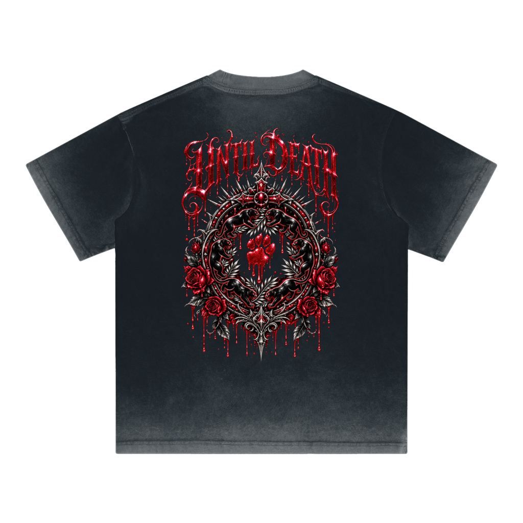 La Paw Inc. Love Bites Reverse Dyed Loose Cotton T-Shirt