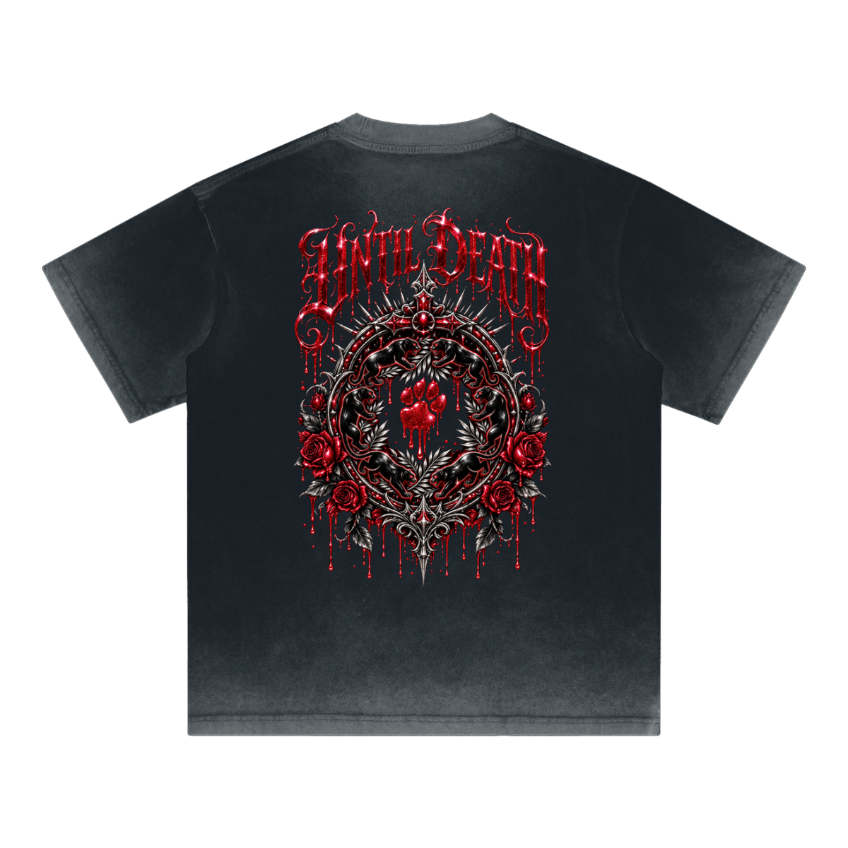 La Paw Inc. Love Bites Reverse Dyed Loose Cotton T-Shirt