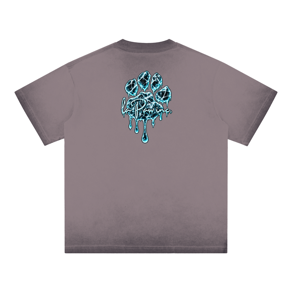 La Paw Inc. You're As Cold As Ice Reverse Dyed Loose Cotton T-Shirt