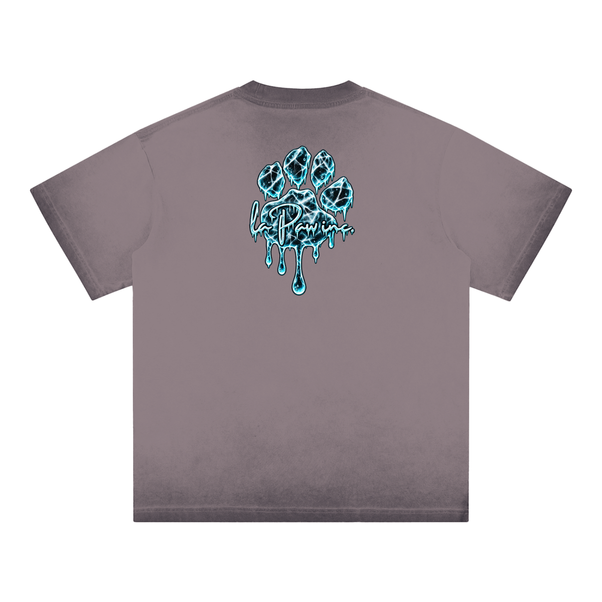 La Paw Inc. You're As Cold As Ice Reverse Dyed Loose Cotton T-Shirt