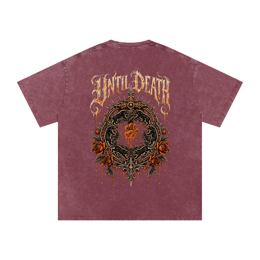 La Paw Inc. The Night Calls Snow Washed Oversized Cotton T-Shirt