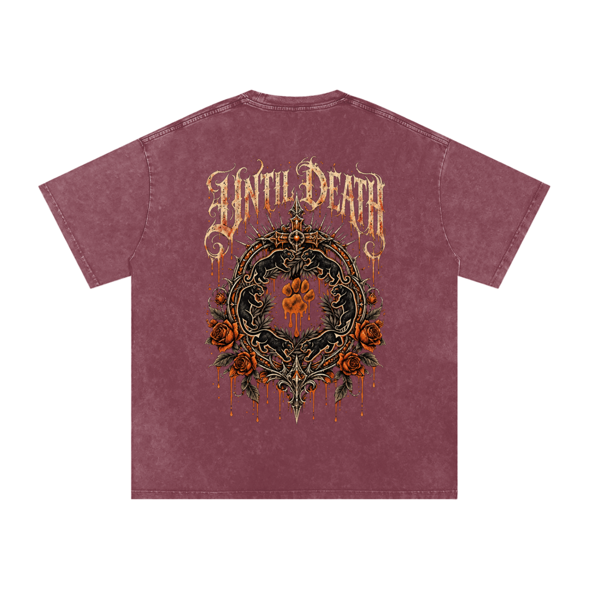La Paw Inc. The Night Calls Snow Washed Oversized Cotton T-Shirt