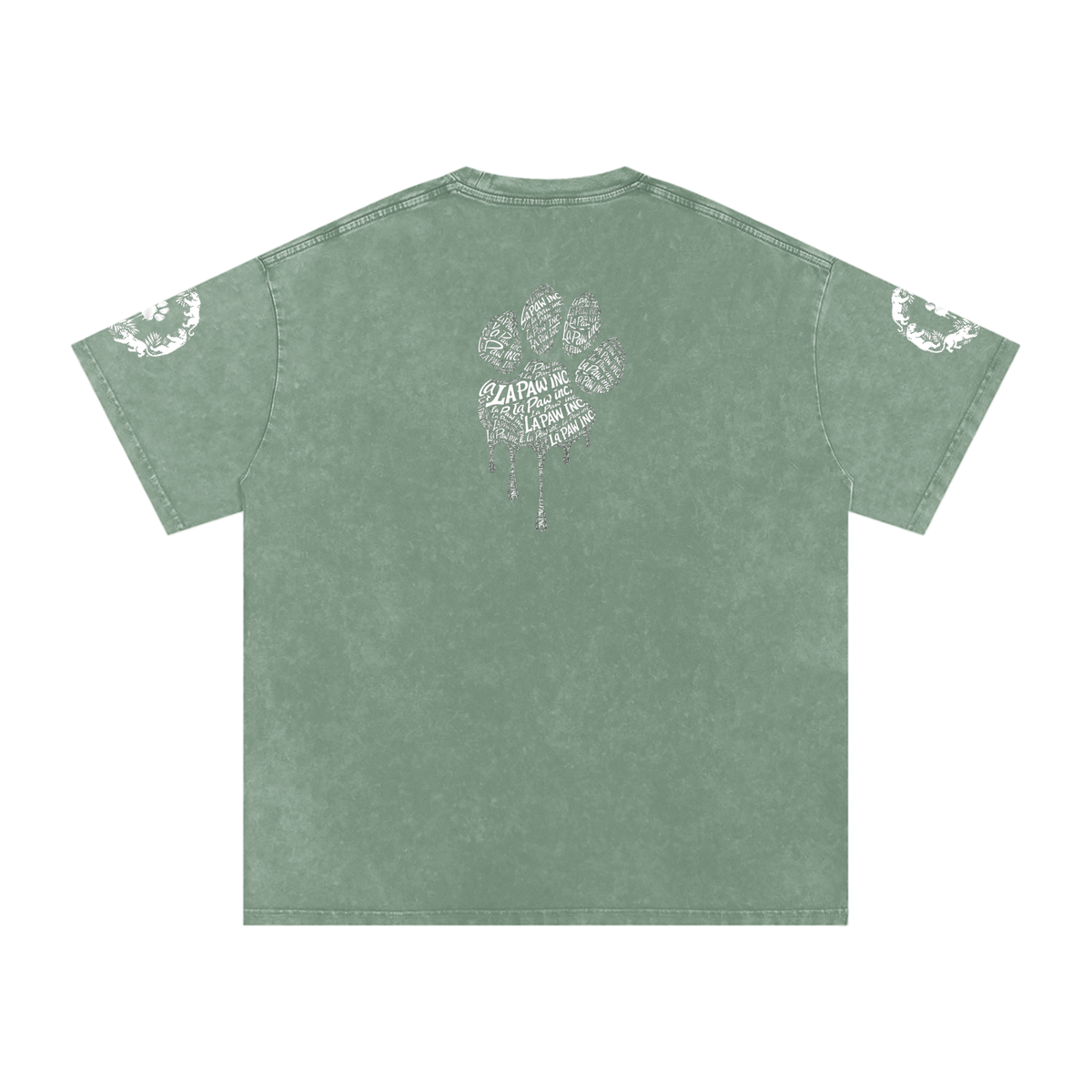 La Paw Inc. Snow Washed Oversized Cotton T-Shirt