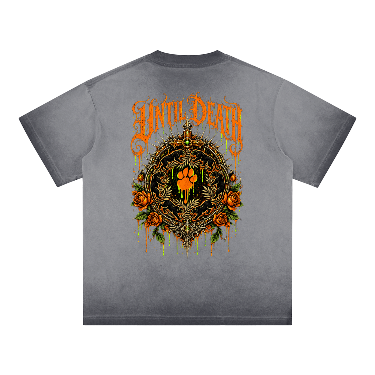 La Paw Inc. Hanging By A Thread Reverse Dyed Loose Cotton T-Shirt