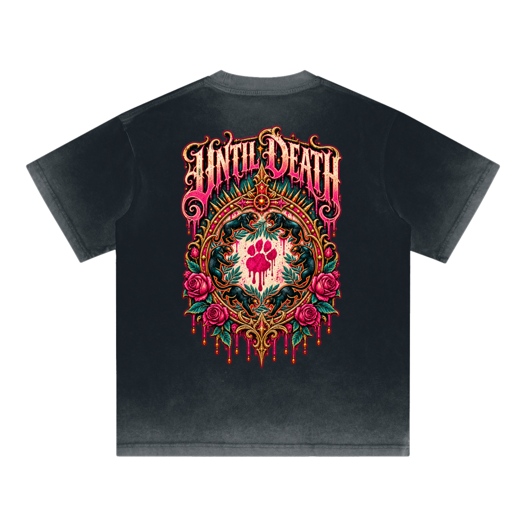 La Paw Inc. The Carnival Never Sleeps Reverse Dyed Loose Cotton T-Shirt