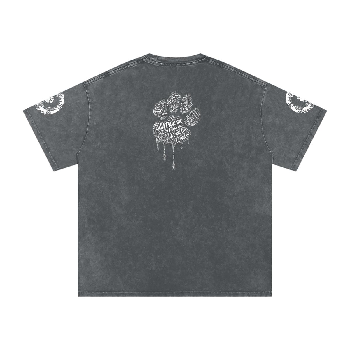 La Paw Inc. Snow Washed Oversized Cotton T-Shirt