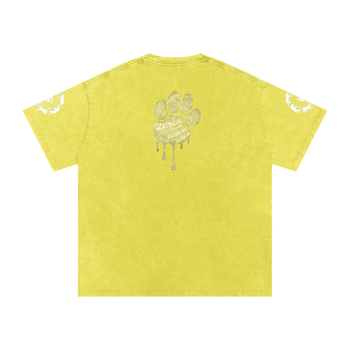 La Paw Inc. Snow Washed Oversized Cotton T-Shirt