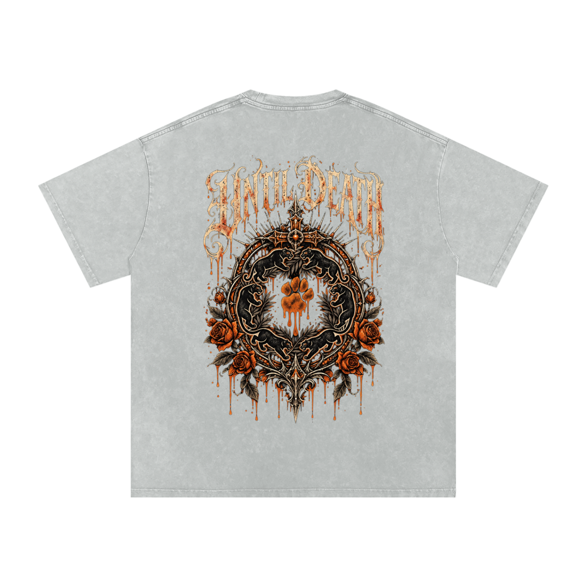 La Paw Inc. The Night Calls Snow Washed Oversized Cotton T-Shirt