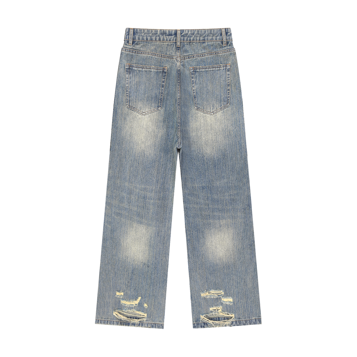 La Paw Inc. Vintage Wash Distressed Denim Jeans
