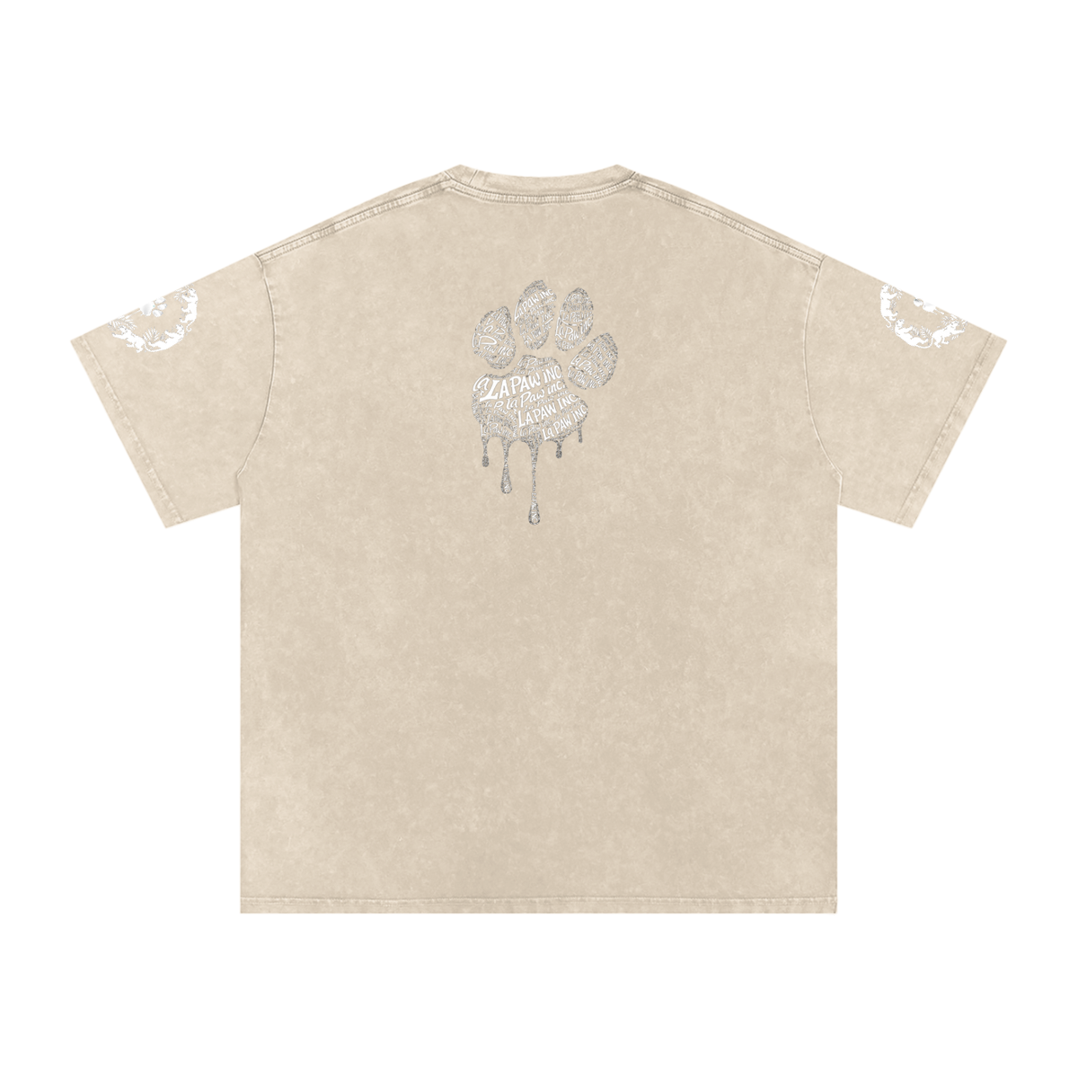 La Paw Inc. Snow Washed Oversized Cotton T-Shirt