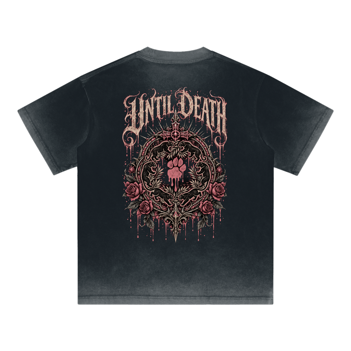 La Paw Inc. From the Cradle to the Grave Reverse Dyed Loose Cotton T-Shirt