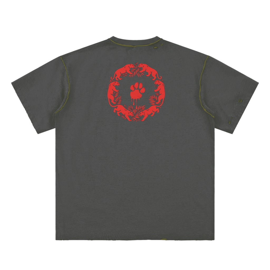 La Paw Inc. Hand-frayed Reversible T-shirt
