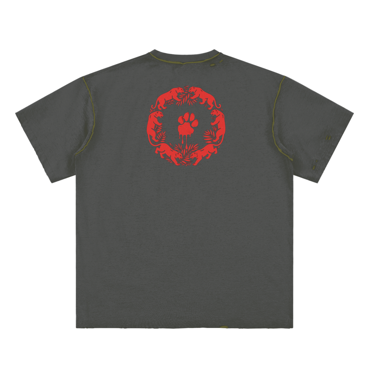 La Paw Inc. Hand-frayed Reversible T-shirt