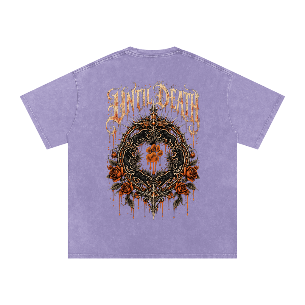 La Paw Inc. The Night Calls Snow Washed Oversized Cotton T-Shirt