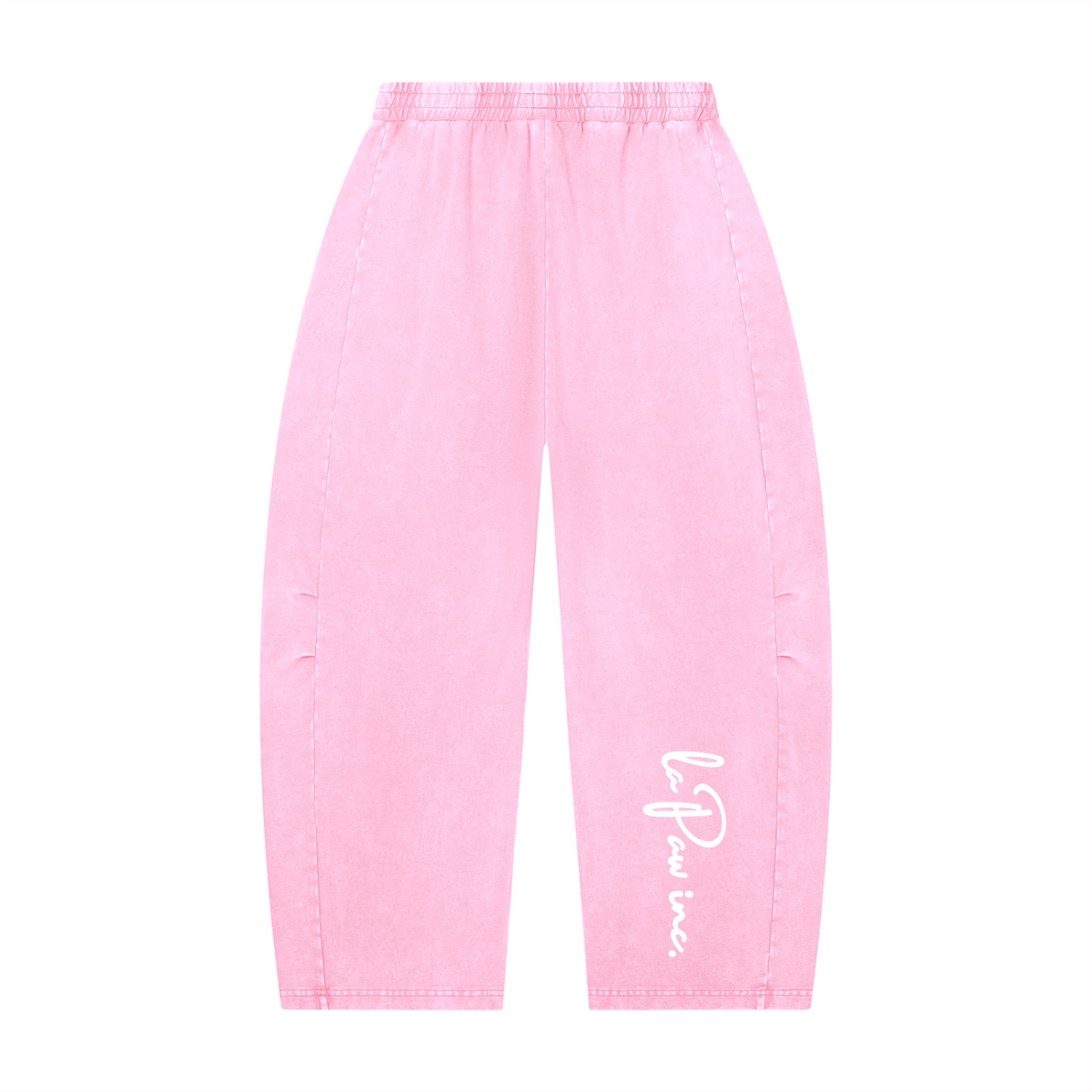 La Paw Inc. Paw Paint Unisex Mineral Wash Barrel Leg Pants