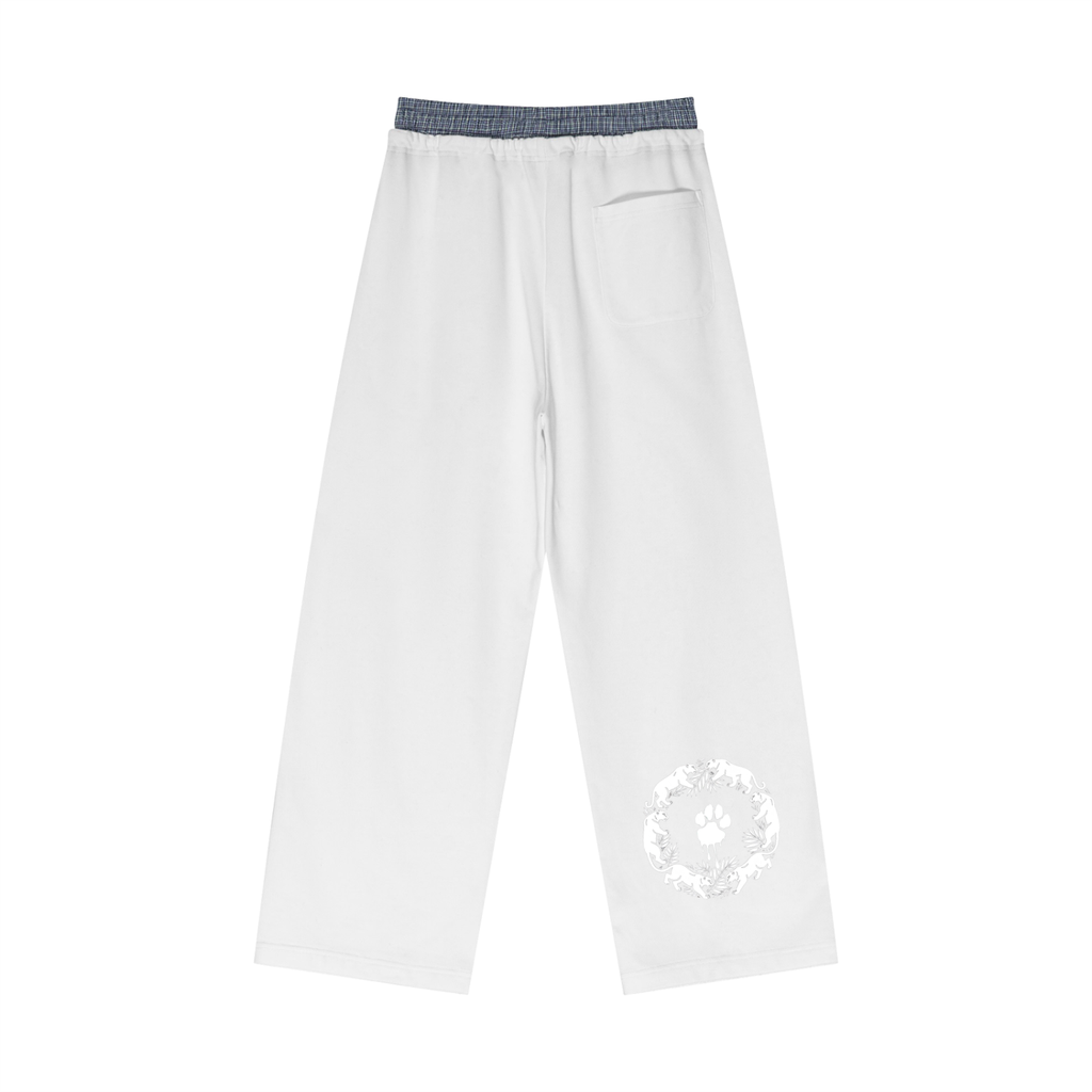 La Paw Inc. Signature Plaid Contrast Waist Pants
