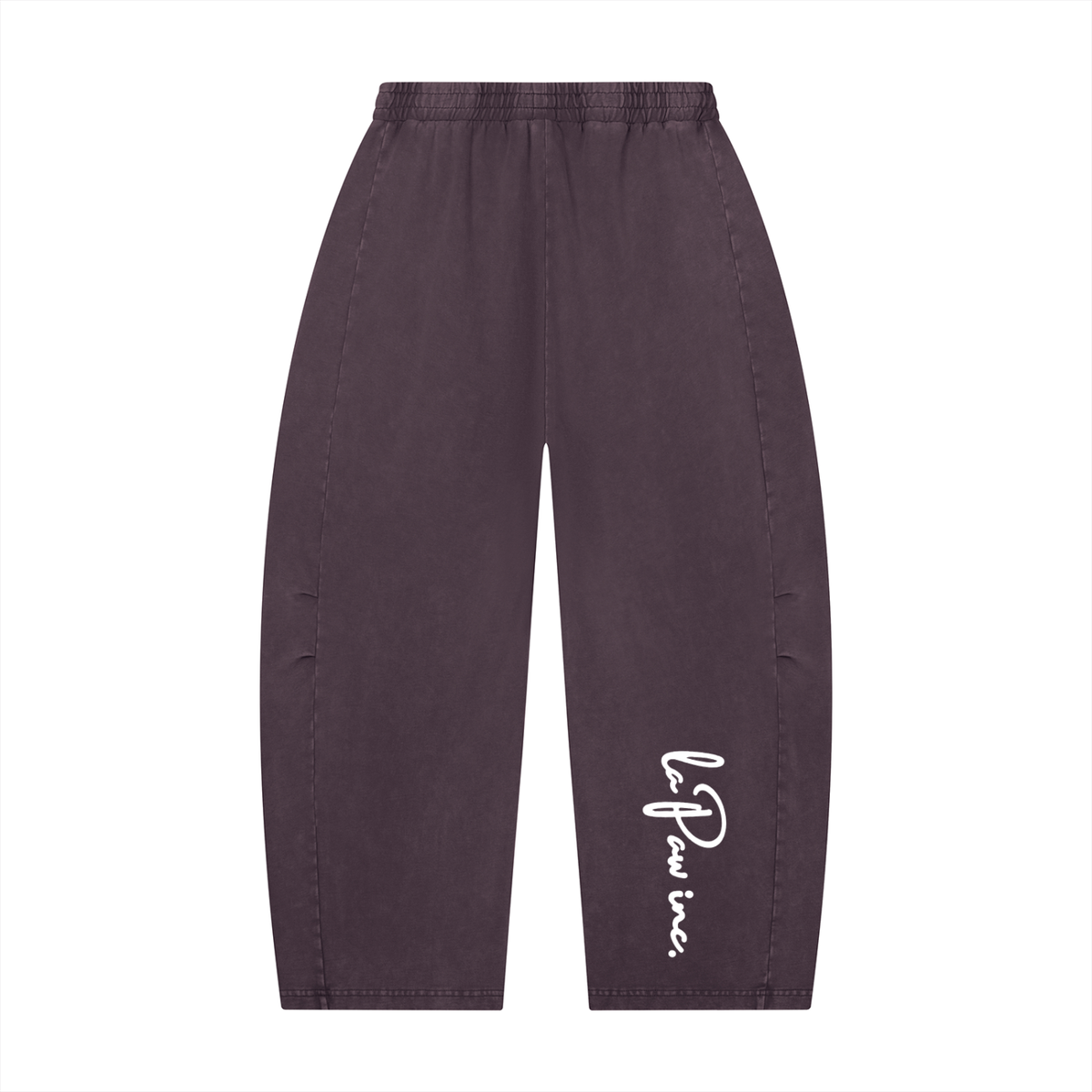 La Paw Inc. Paw Paint Unisex Mineral Wash Barrel Leg Pants