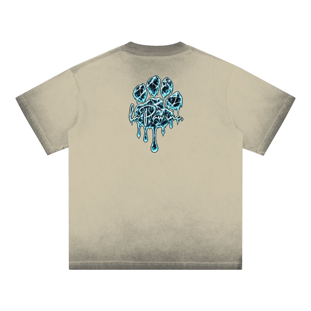 La Paw Inc. You're As Cold As Ice Reverse Dyed Loose Cotton T-Shirt