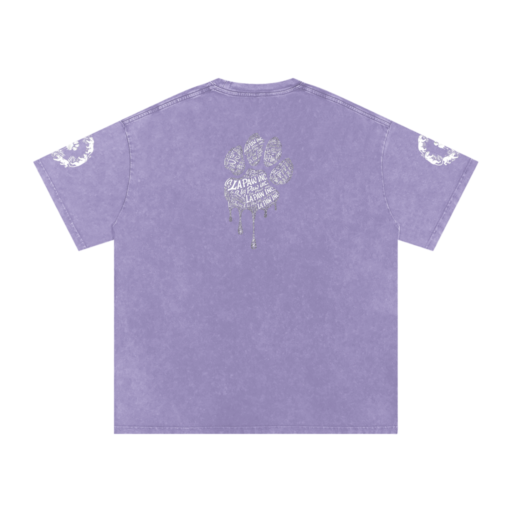 La Paw Inc. Snow Washed Oversized Cotton T-Shirt