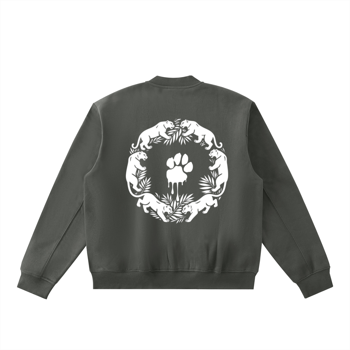 La Paw Inc. Essential Zip-Up Fleeced Varsity Jacket