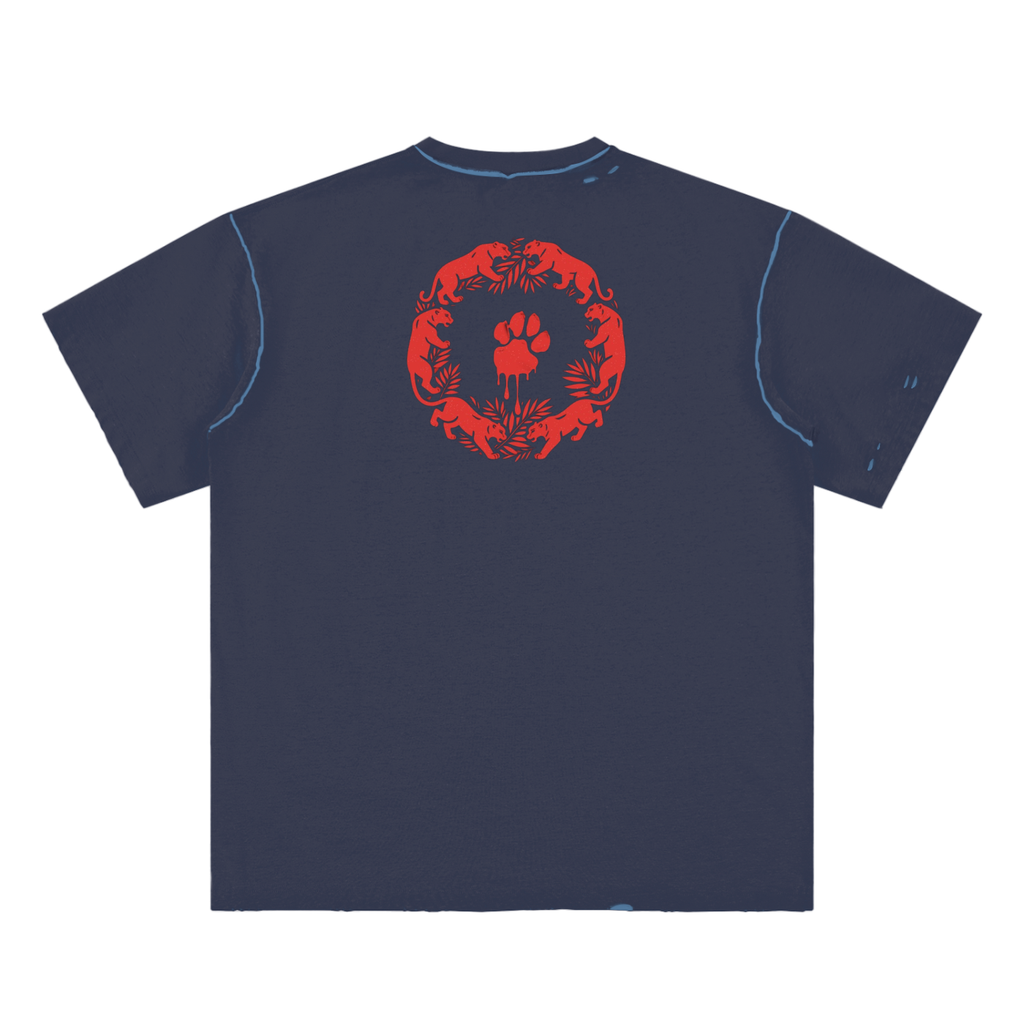 La Paw Inc. Hand-frayed Reversible T-shirt