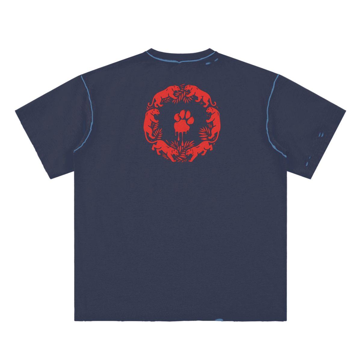 La Paw Inc. Hand-frayed Reversible T-shirt