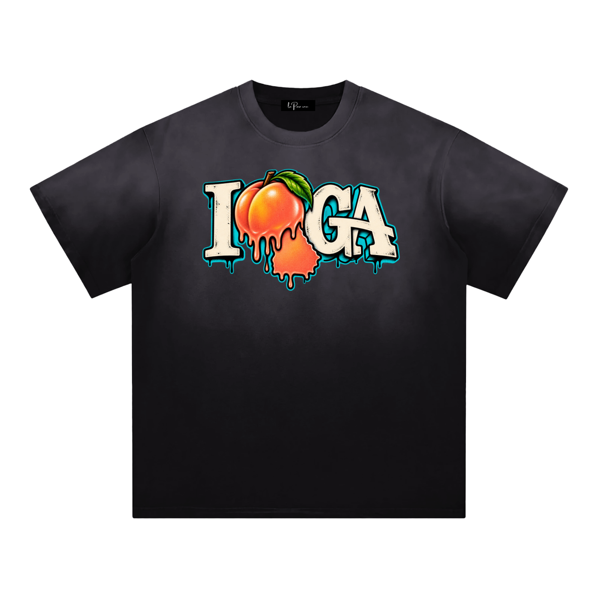 La Paw Inc. I Love Georgia Sunfade Edge Gradient T-Shirt