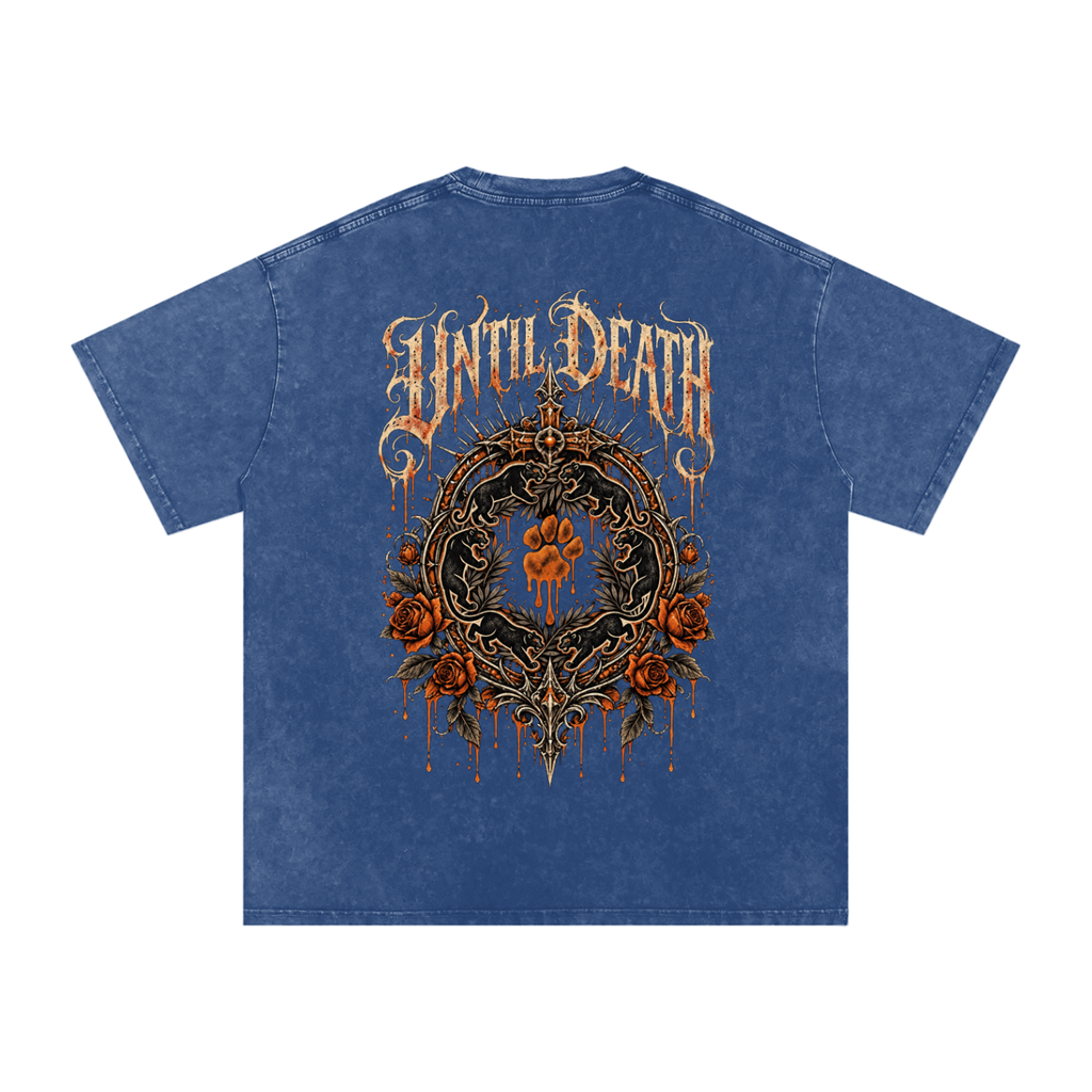 La Paw Inc. The Night Calls Snow Washed Oversized Cotton T-Shirt