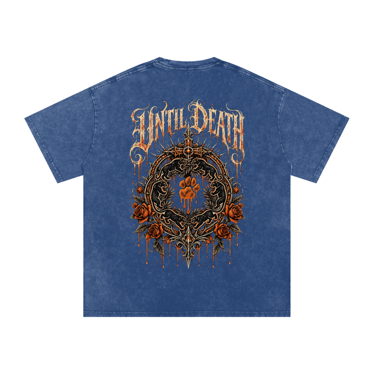 La Paw Inc. The Night Calls Snow Washed Oversized Cotton T-Shirt