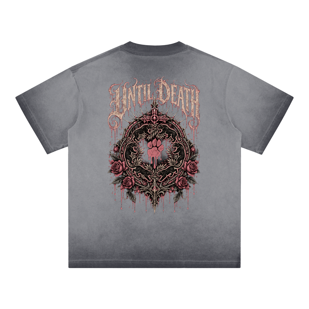 La Paw Inc. From the Cradle to the Grave Reverse Dyed Loose Cotton T-Shirt