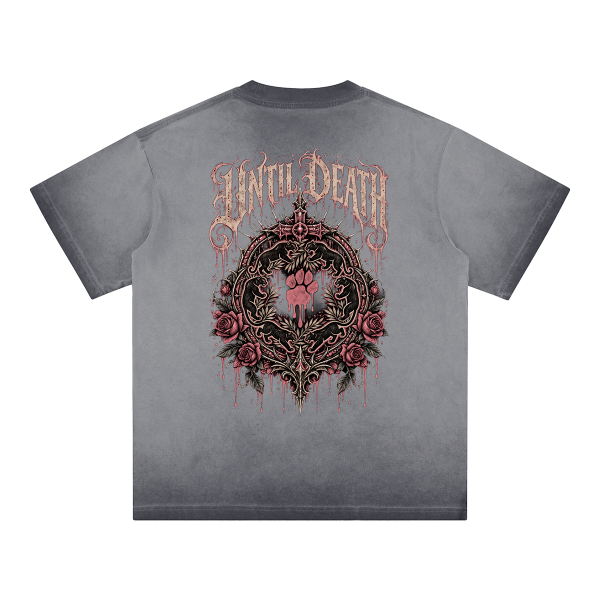 La Paw Inc. From the Cradle to the Grave Reverse Dyed Loose Cotton T-Shirt