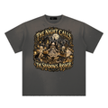 La Paw Inc. The Night Calls Hand-Frayed Sunfade Paint Splatter T-Shirt